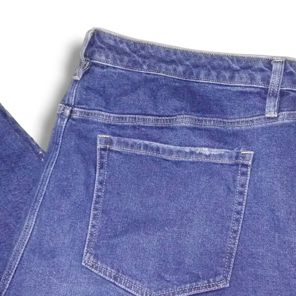 Lane Bryant Jeans Sz 22 Womens Dark Blue Straight Ankle Coastalcore Cottagecore - Picture 7 of 10